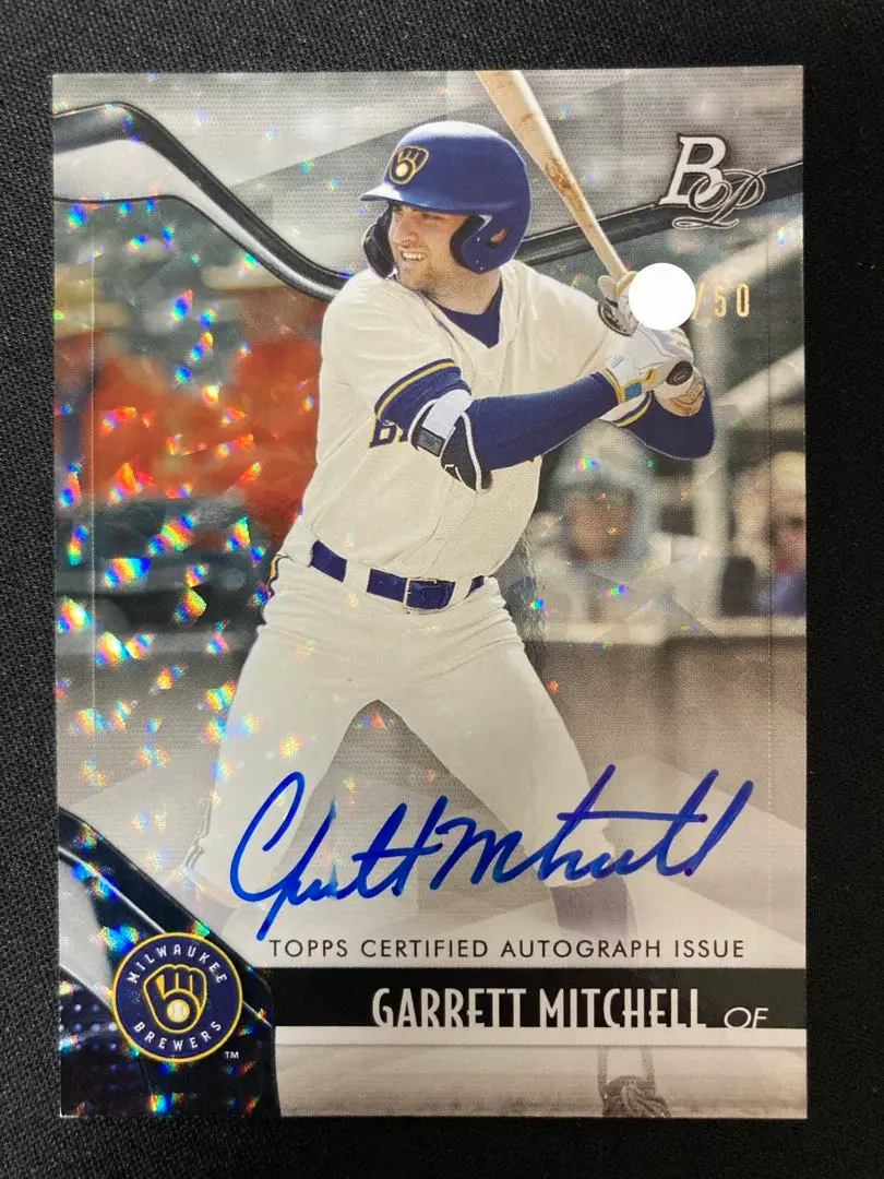 Topps  Garrett Mitchell auto　直書き　直筆カード Garrett Mitchell 2023 Topps Chrome Update #RA-GM Autographs