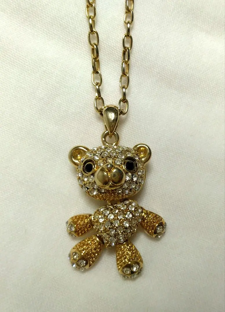 Thumbnail of ADORRO Crystal Glass Bear Pendant Necklace