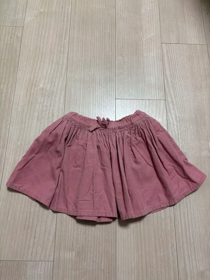 UNIQLO XS 尺寸（95-110 厘米）粉色 喇叭裙 松紧腰 的縮圖