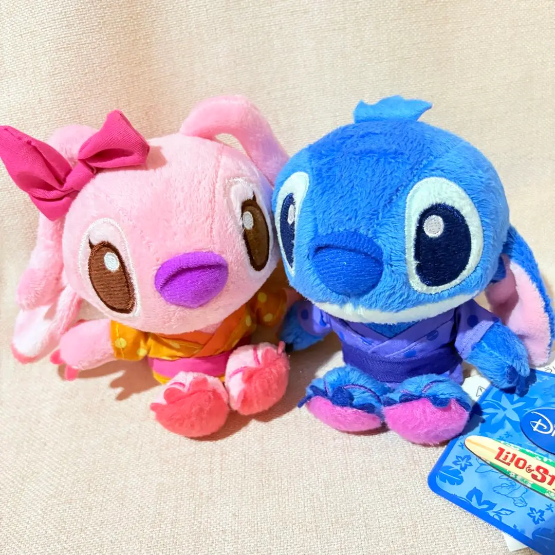 【スティッチ エンジェル】 終売品 ぬいぐるみ 希少 アロハ ペア 自立タイプ スティッチ エンジェル】 終売品 ぬいぐるみ 希少 アロハ ペア