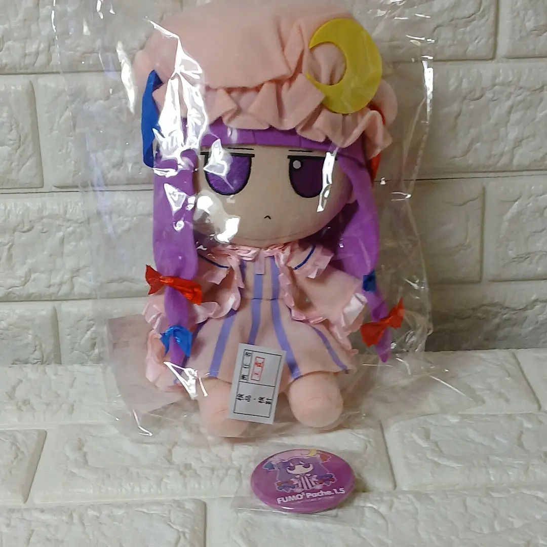 【新品未開封】東方　ぬいぐるみ　ふもふもぱちぇ。(そのいってんご) 缶バッジ付き 缶バッチ付！ 東方 ぬいぐるみ パチュリー ふもふもぱちぇ