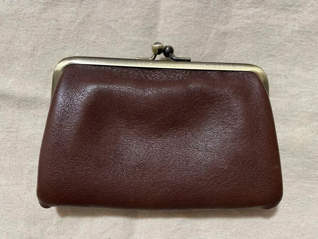 Thumbnail of Tsuchiya Kaban Gamaguchi Wallet Coin Case Leather Brown