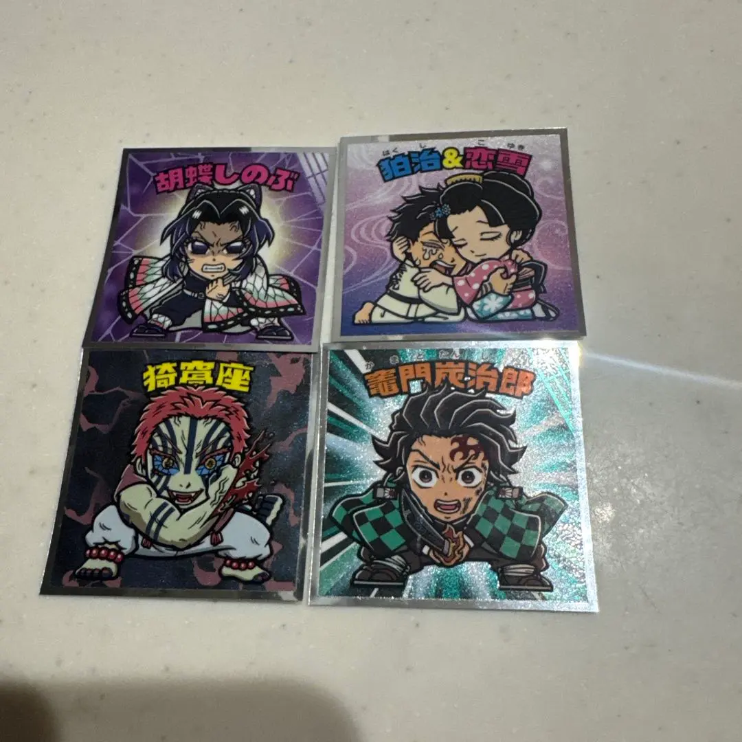 鬼滅之刃 驚奇先生貼紙 4枚組 的縮圖