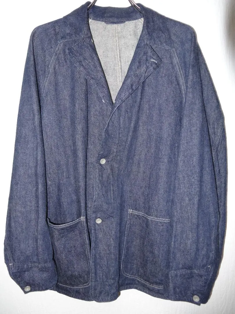 Thumbnail of Rare Size 3 COMOLI Denim Coverall Jacket Indigo