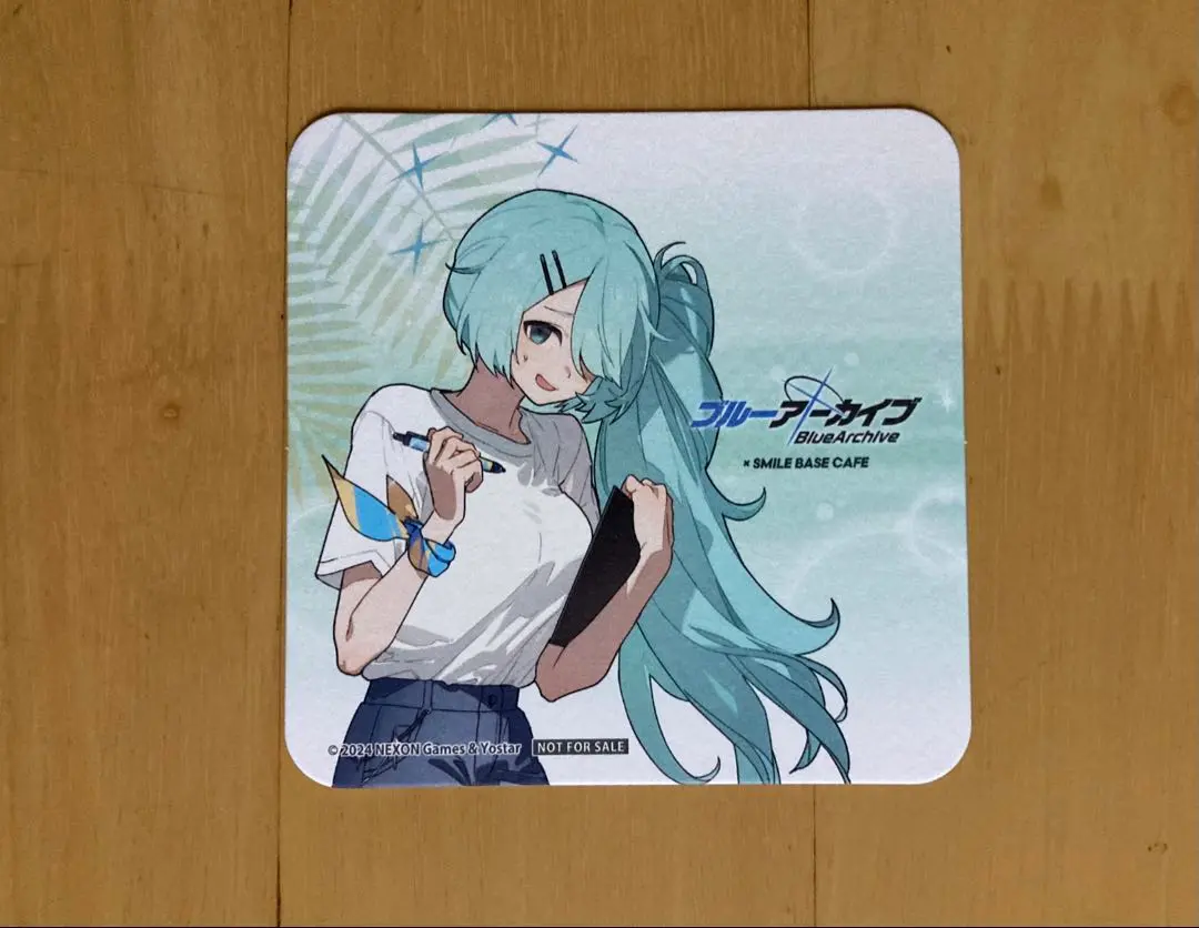 あ*る様 ブルーアーカイブ　アツコ　缶バッジsmile base cafe スマ 池袋】ブルーアーカイブ 3.5th Anniversary Cafe in SMILE BASE