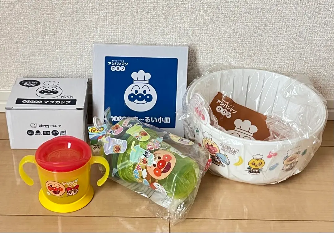 Thumbnail of New, Unused. Gusto Promotional Items: Anpanzar Plate, Mug, Straw Cup