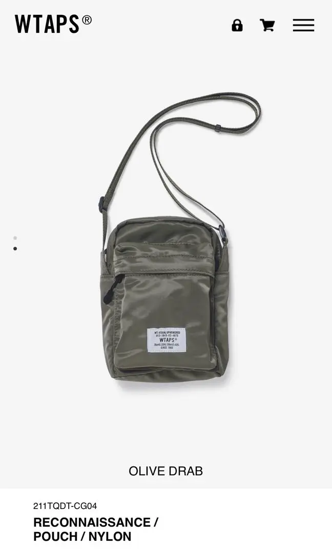 WTAPS Reconnaissance Pouch Bag Olive Drab | END. (TW)