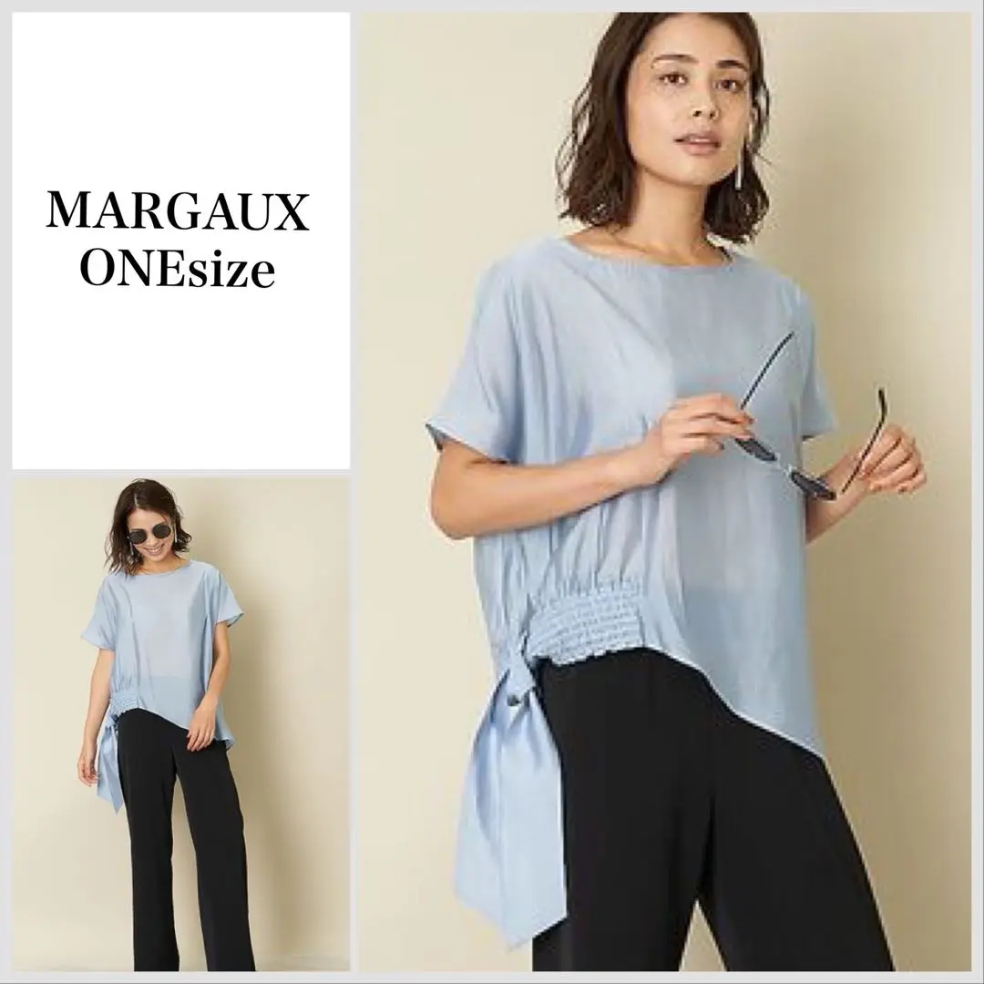 最終値下 Margaux マルゴー ウォッシュシャツ ネイビー