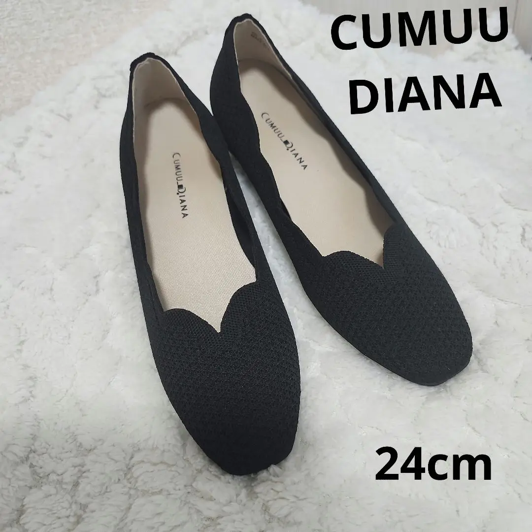 未使用級✨CUMUU DIANA ニット パンプス メッシュ ラインストーン 2025年最新】cum dianaの人気アイテム - メルカリ