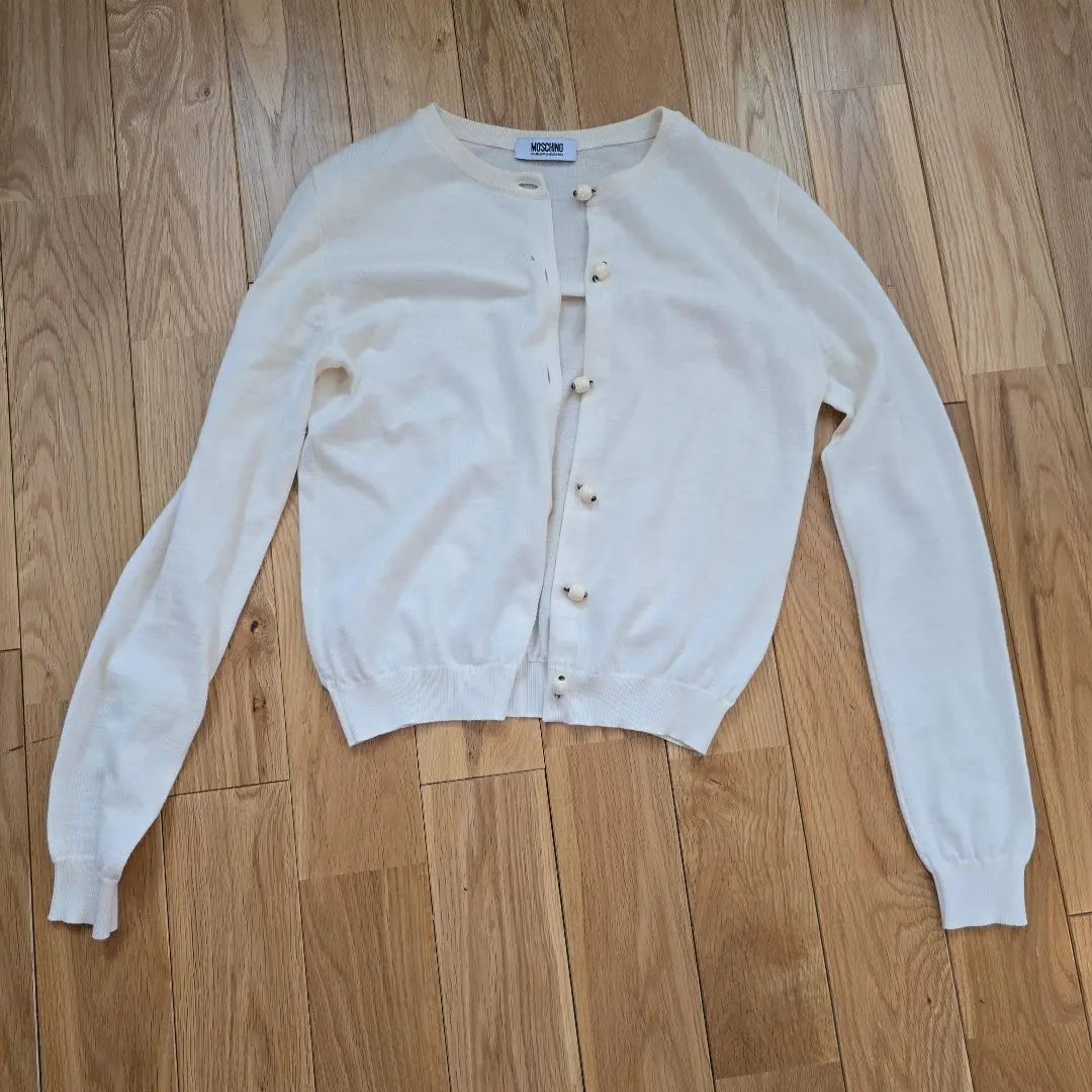 Thumbnail of MOSCHINO CHEAP AND CHIC Off-White Cardigan