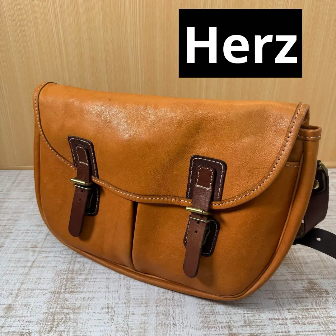 ✨美品✨ヘルツ　メッセンジャーバッグ　ショルダーバッグ　オールレザー 02171635_58a6a7cfad8c1.jpg
