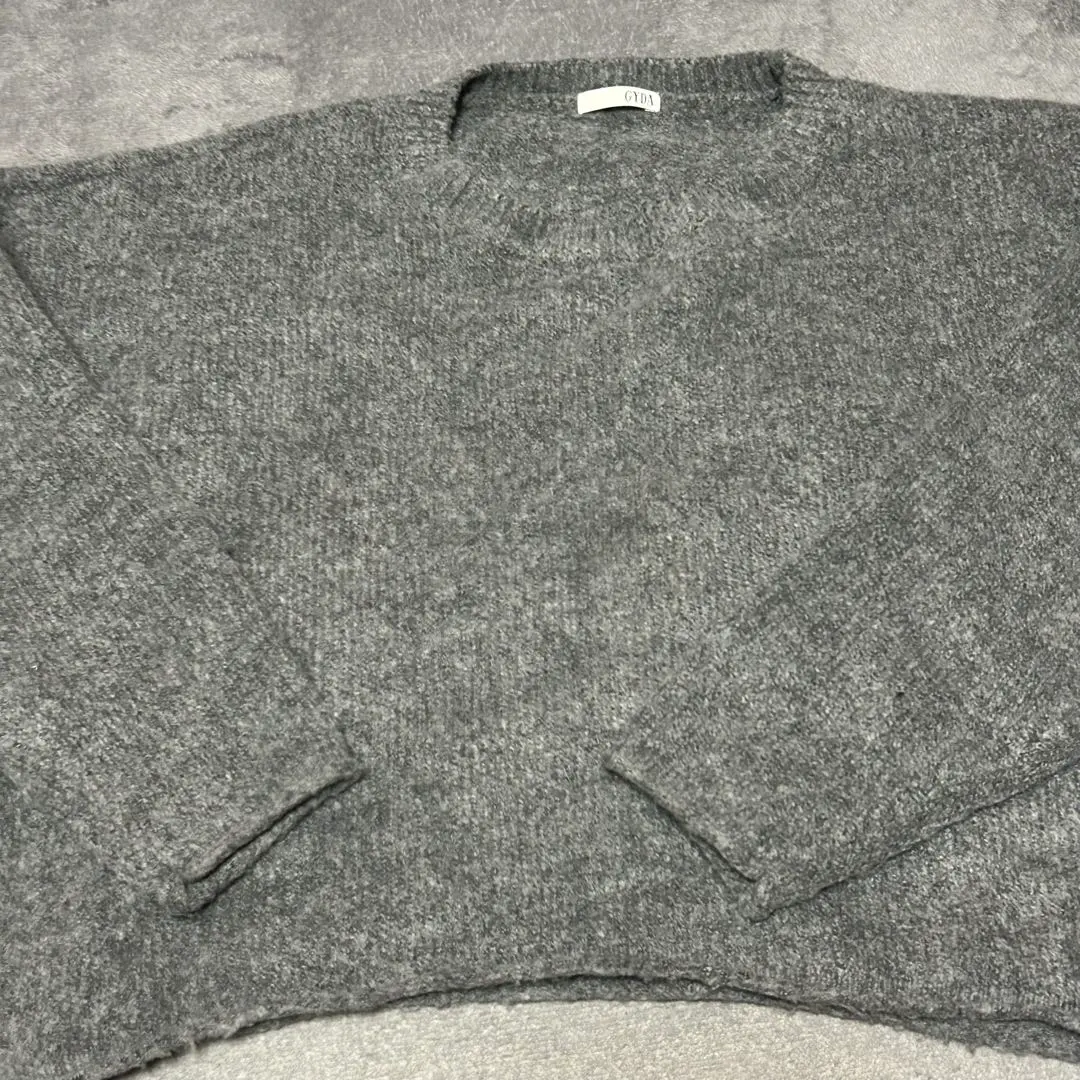 Thumbnail of GYDA Print Gray Knit Sweater