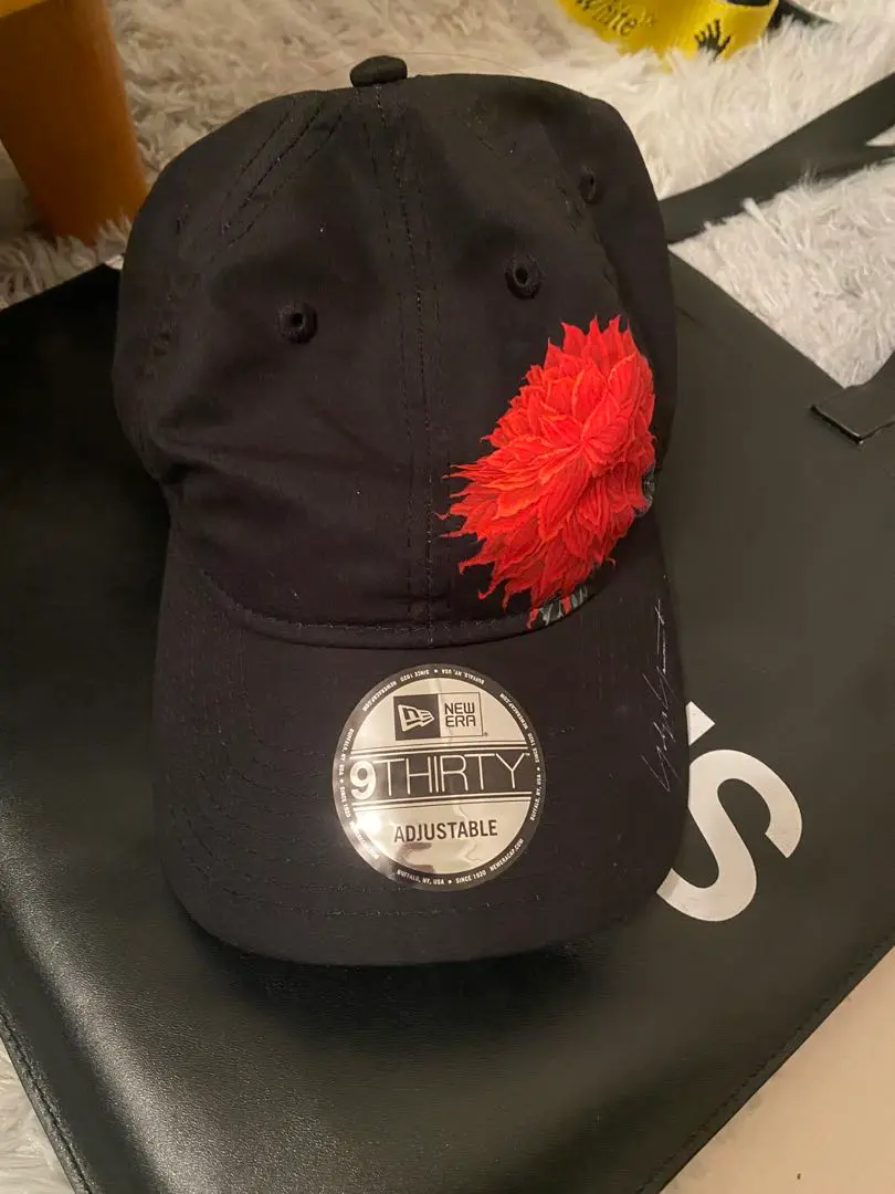 YOHJI YAMAMOTO x NEW ERA 9THIRTY Cap 2023SS Red Dhalia Motif
