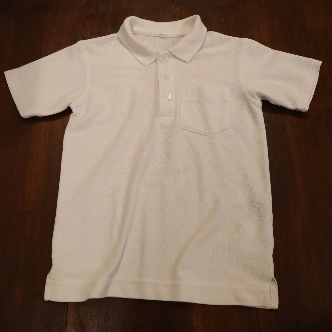 Thumbnail of Kids White Short Sleeve Polo Shirt 120 Event