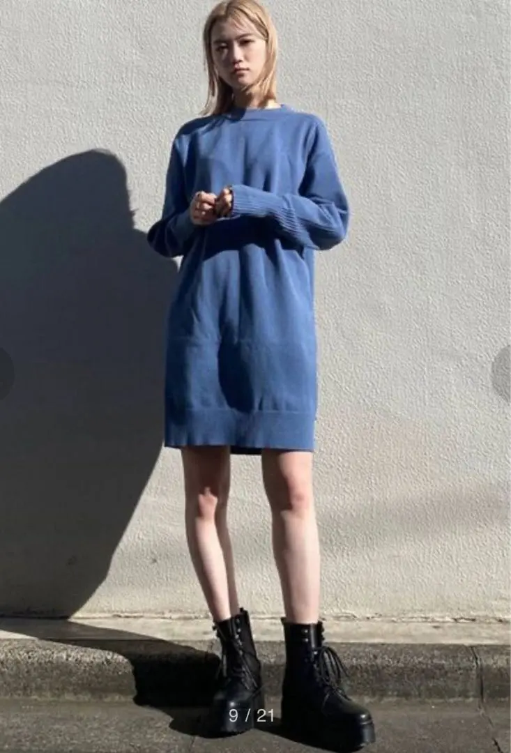 Thumbnail of MURUA Shoulder Line Knit Mini Dress