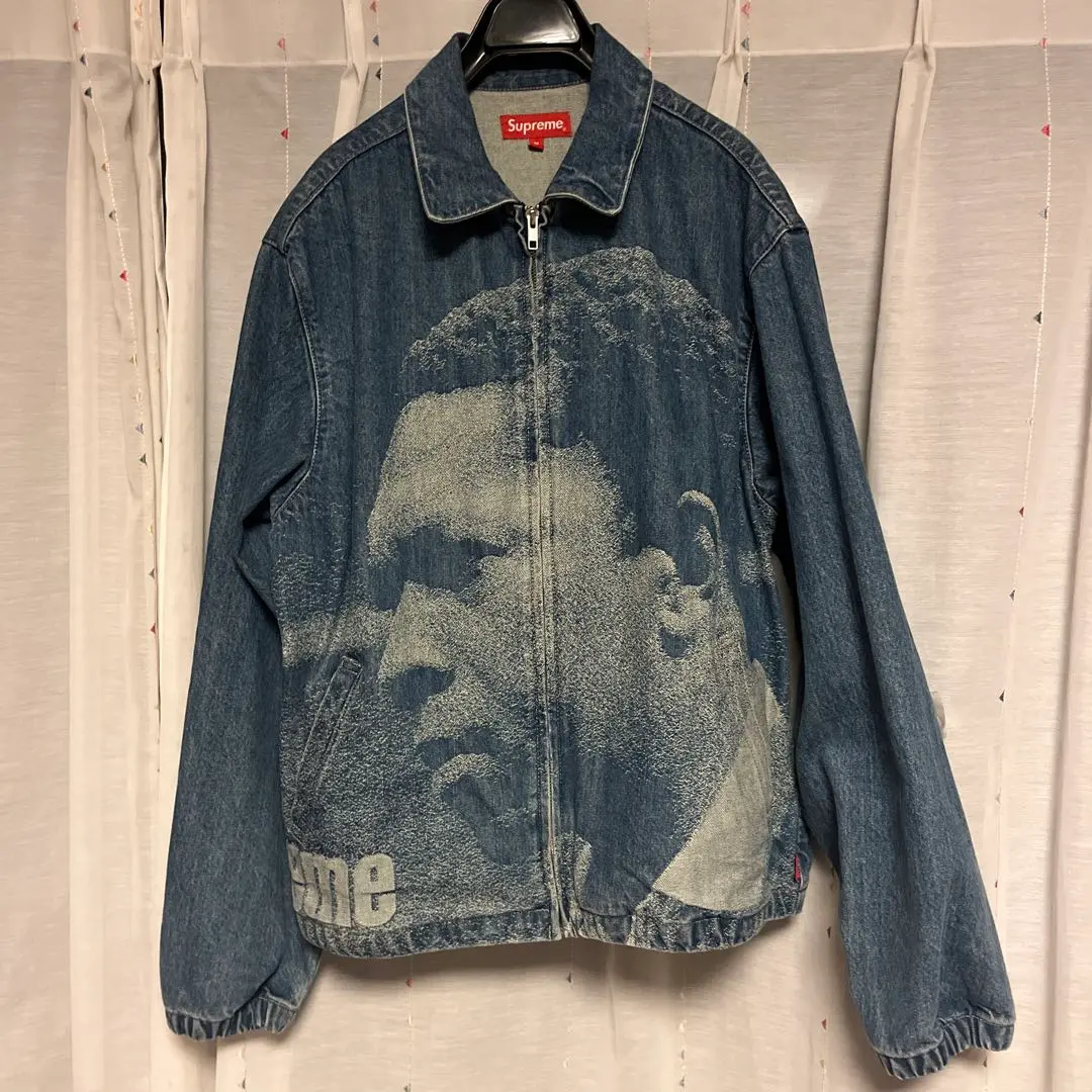美品　Supreme john coltane jacket black Supreme John Coltrane A Love Supreme Denim Harrington Jacket