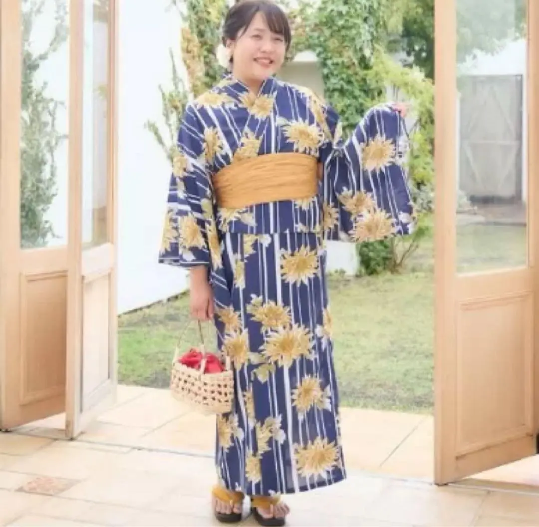しまむら　Hina 浴衣　ワンピース　2 way しまむら - Hina 2way浴衣 しまむら 大きいサイズ キャミ