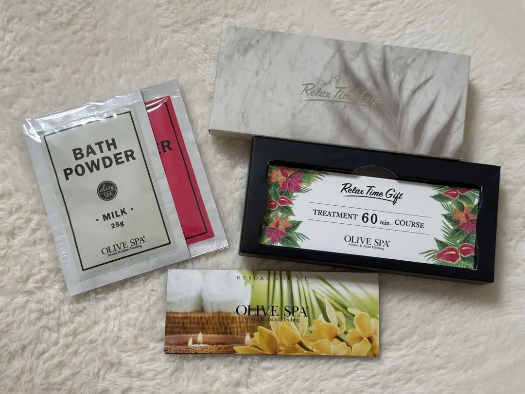 OLIVE SPA オリーブスパ トリートメント ギフト 2枚セット 極上の空間で心身を癒す、「オリーブスパ」のトリートメントチケット