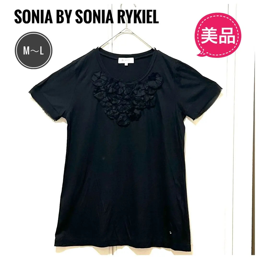 Thumbnail of ★Excellent Condition★ SONIA BY SONIA RYKIEL Short Sleeve Knit Top Black 40