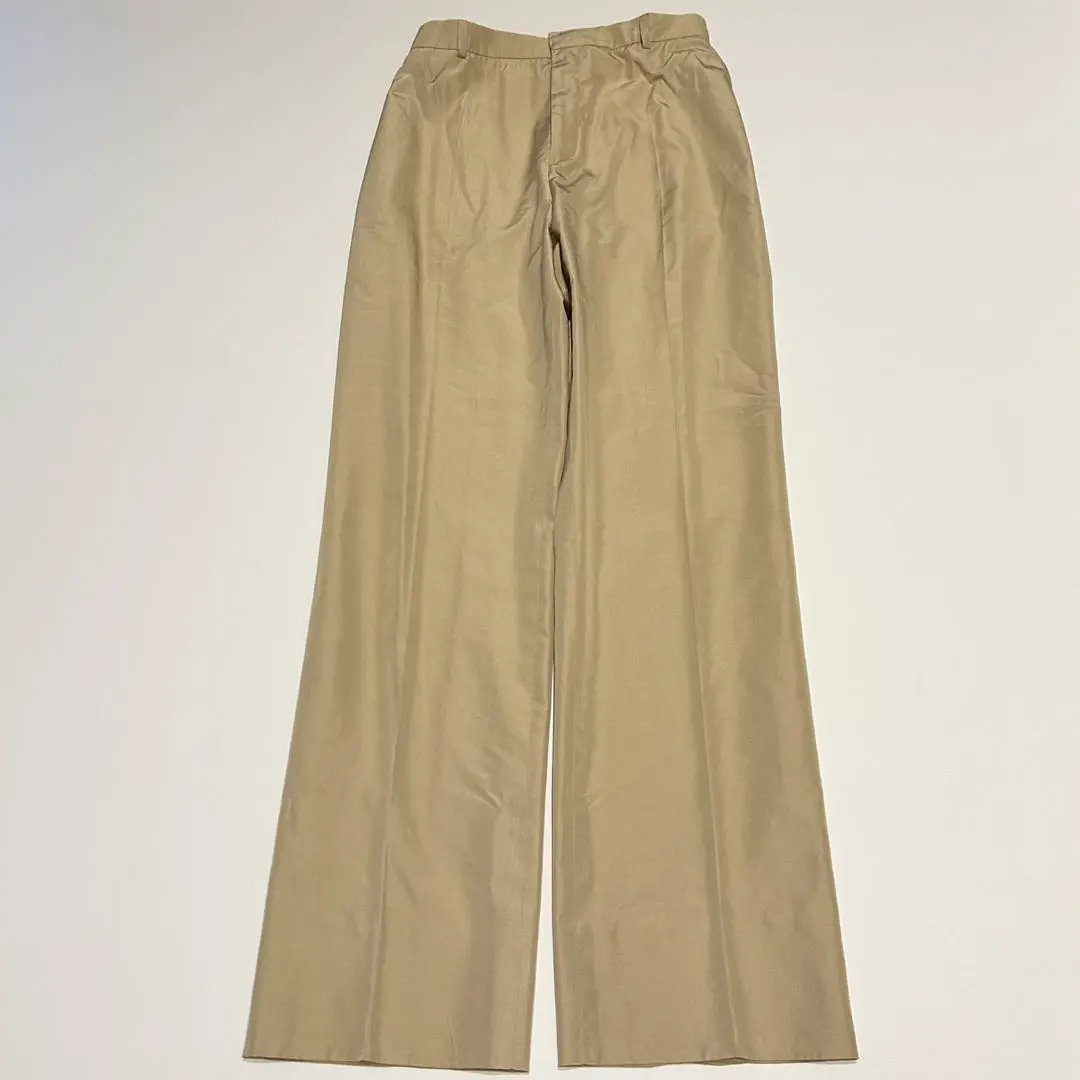Yves Saint Laurent rive gauche シルクパンツ SAINT LAURENT - サンローランパリ ﾎﾜｲﾄ 73649B ｼﾙｸ ﾊﾟﾝﾂ 42の
