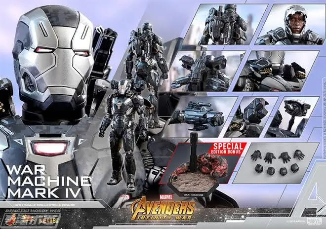 Hot Toys - ホットトイズ　ウォーマシン　マーク4 中古美品 トイサピ限定 ムービー・マスターピース DIECAST】『アベンジャーズ