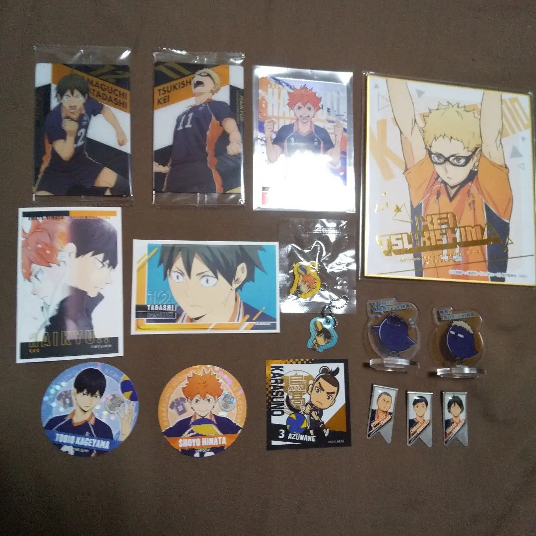 Thumbnail of Haikyu!! Karasuno: Tsukishima, Hinata, Kageyama Acrylic Stand and Sticker Set