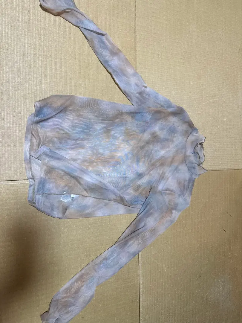 透視高領長袖上衣 多色 的縮圖