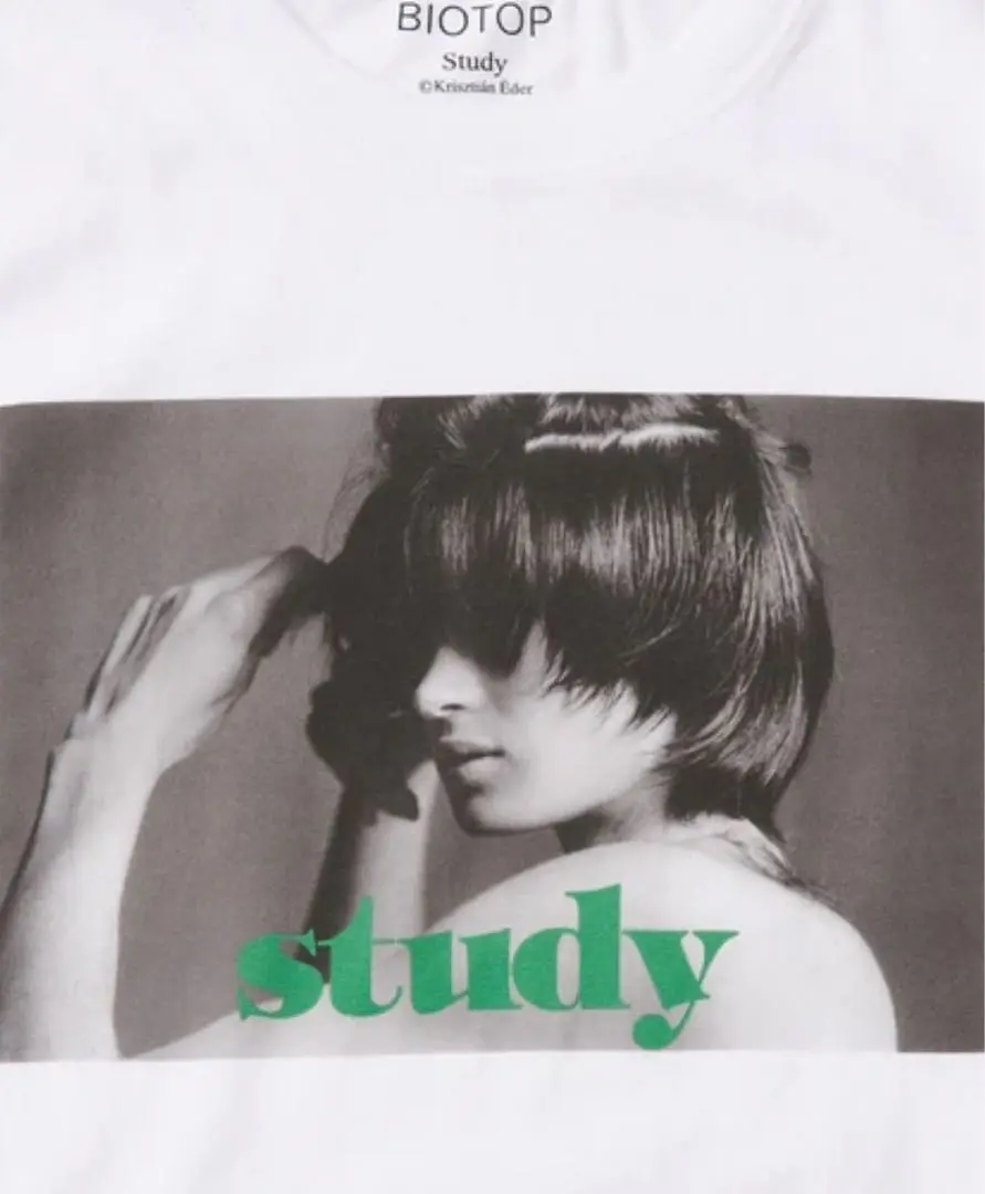 りーちゃん BIOTOP study 白Tシャツ Study for BIOTOP】 Photo T-Shirts 25SS（Tシャツ/カットソー