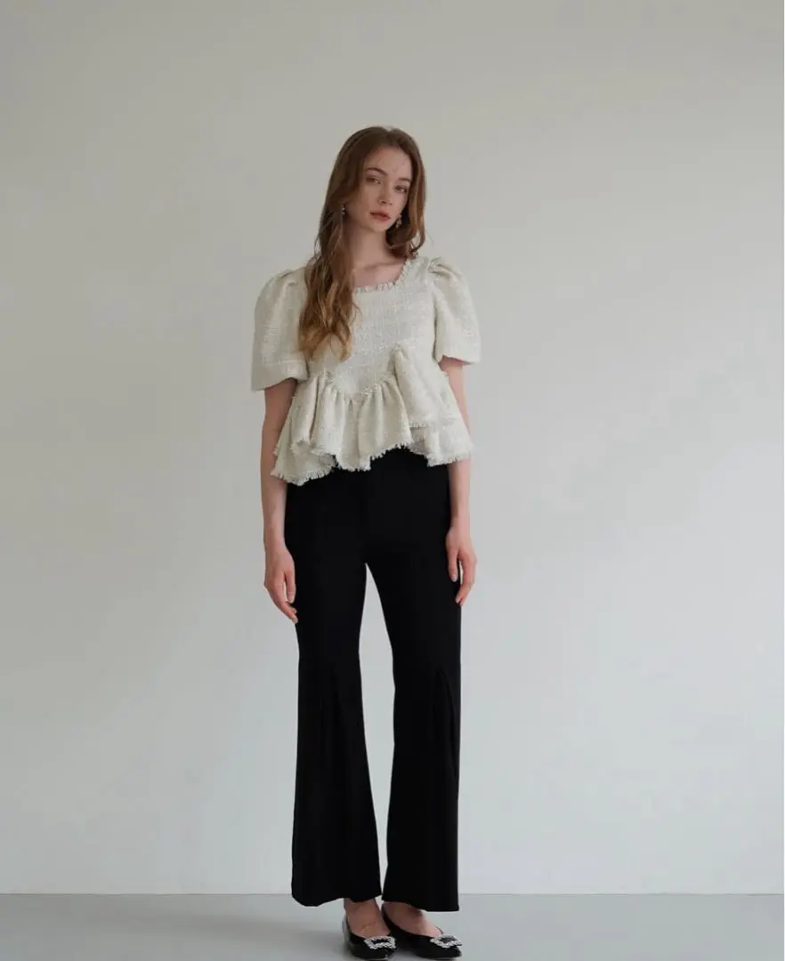 【新品未使用】acka tweed peplum tops 2025年最新】TWEED peplum tops ackaの人気アイテム - メルカリ