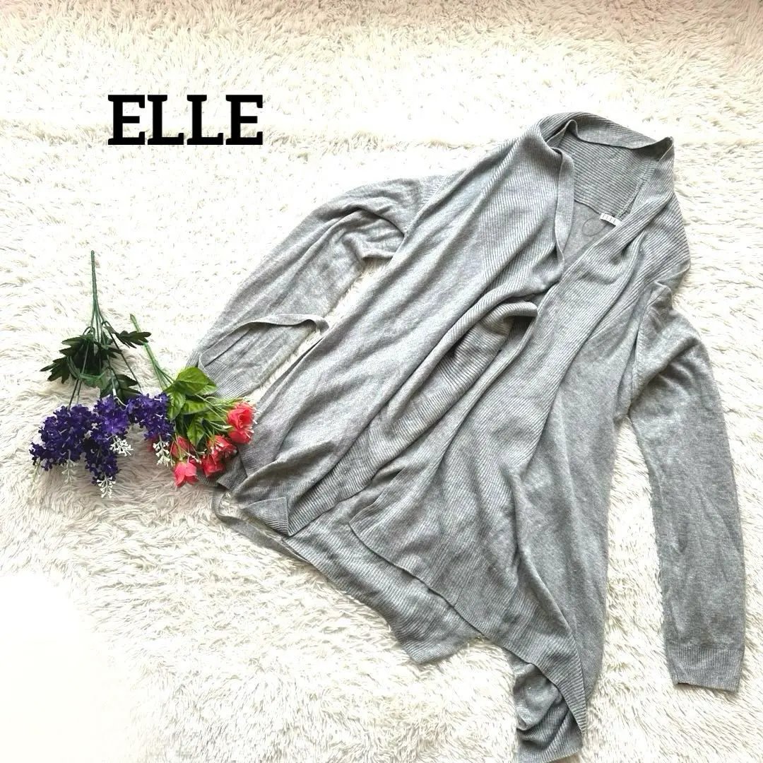 Thumbnail of ELLE [Excellent Condition] Long Gray Long Sleeve Cardigan