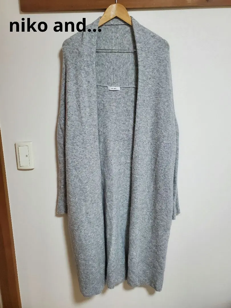 Thumbnail of niko and... Long Knit Cardigan, Outerwear, Gray