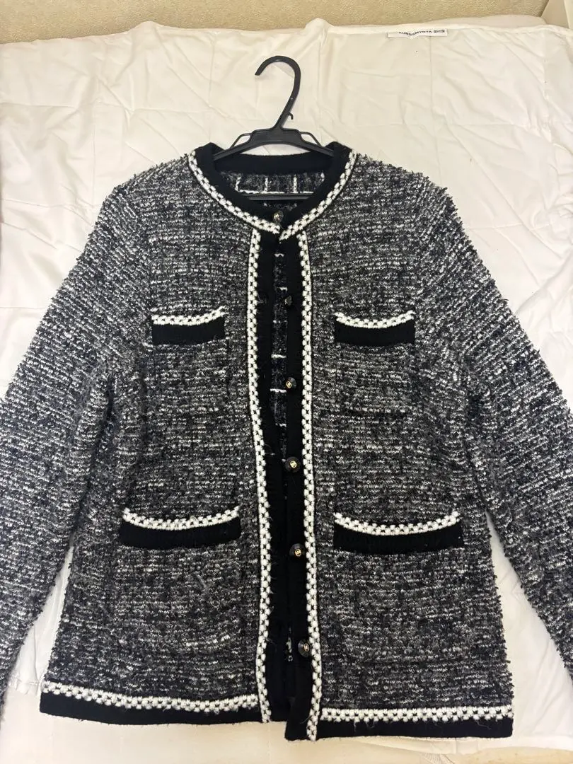 Thumbnail of Original price: ¥22,000! Women's jacket [Rirandture] Black and white tweed