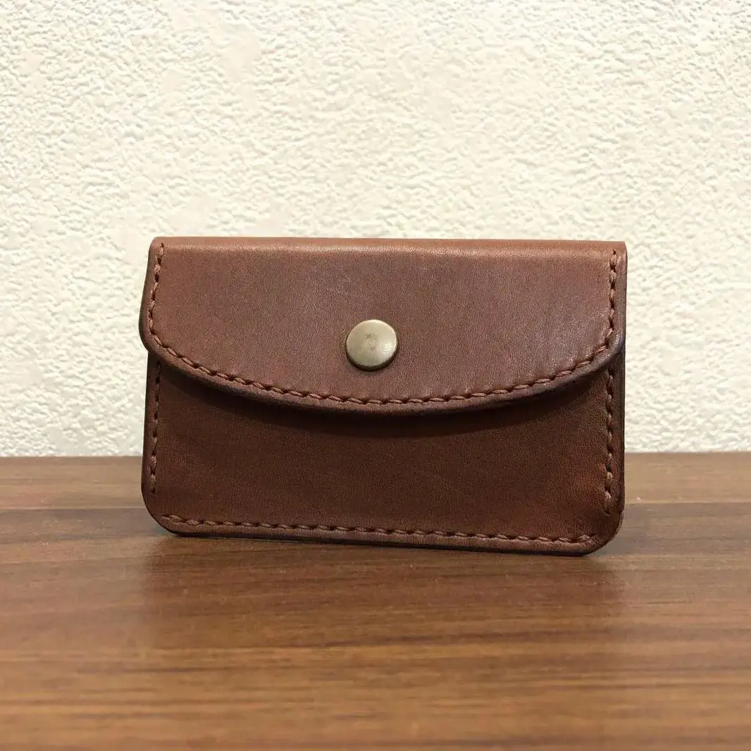 栃木皮革 薄型零錢包 手工製作 男女皆宜 真皮 的縮圖