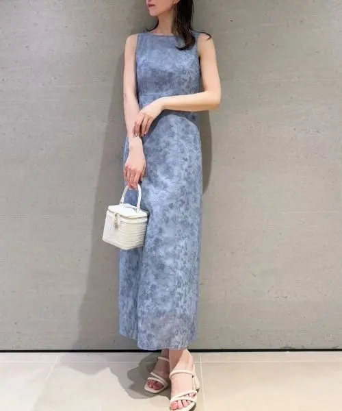 SNIDEL 刺繡透視疊層洋裝 的縮圖