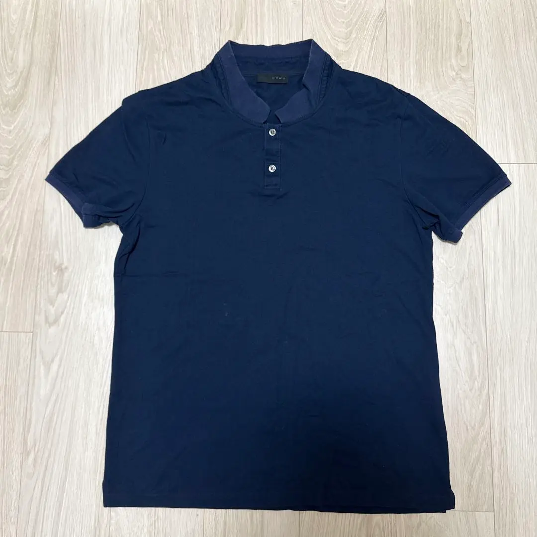 【美品】junhashimoto  FLY FRONT POLO M ネイビー 2025年最新】junhashimoto メンズ ポロシャツの人気アイテム