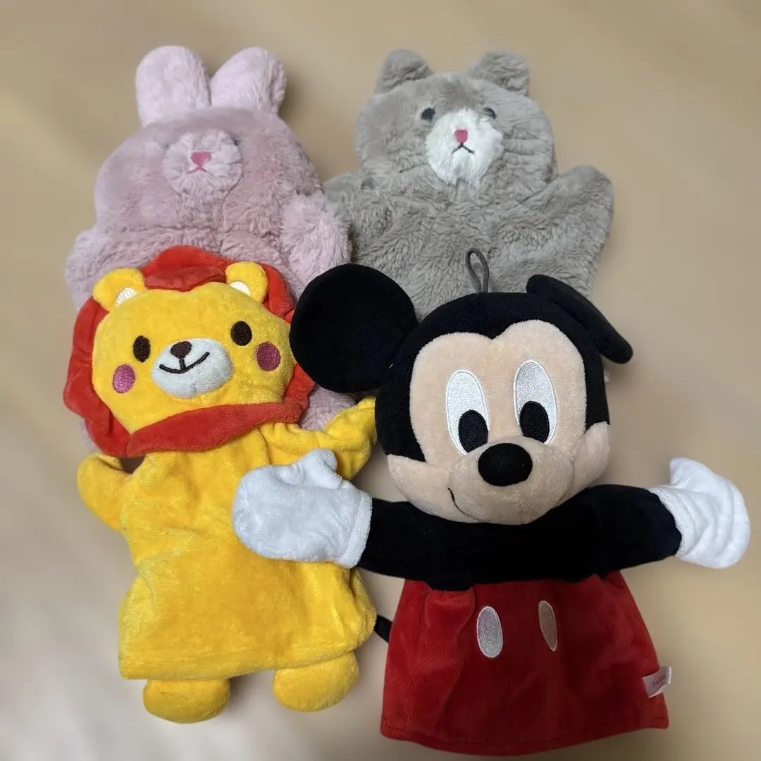 Thumbnail of Set of 4 puppets: Mickey Mouse and others