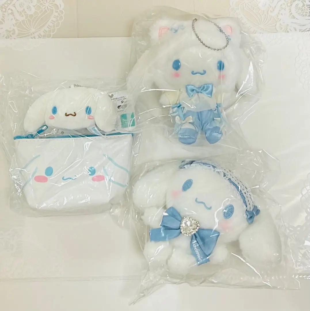 noemie シナモロール ＆ クロミ ぬいぐるみ マスコット 6個 まとめ売り noemie シナモロール ＆ クロミ ぬいぐるみ マスコット 6個