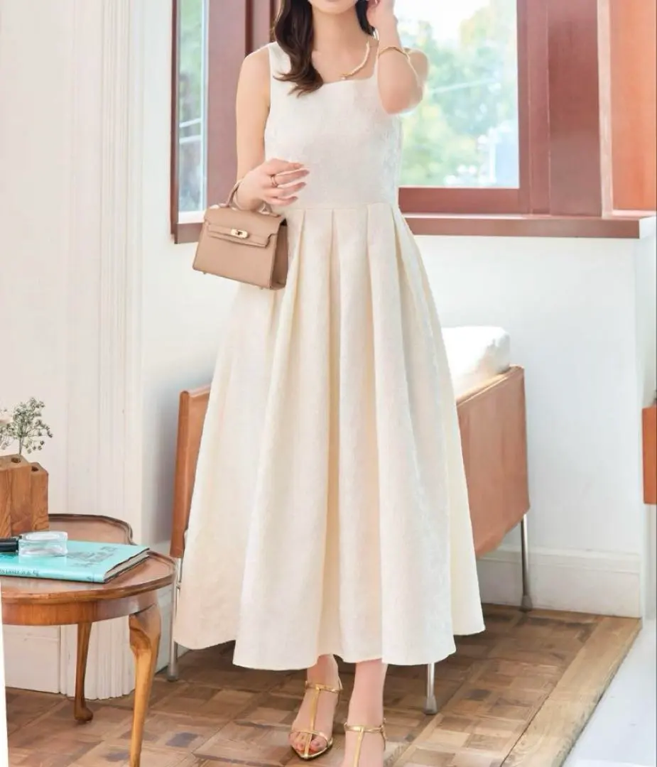 Thumbnail of KOBE LETTUCE Jacquard Square Neck Dress