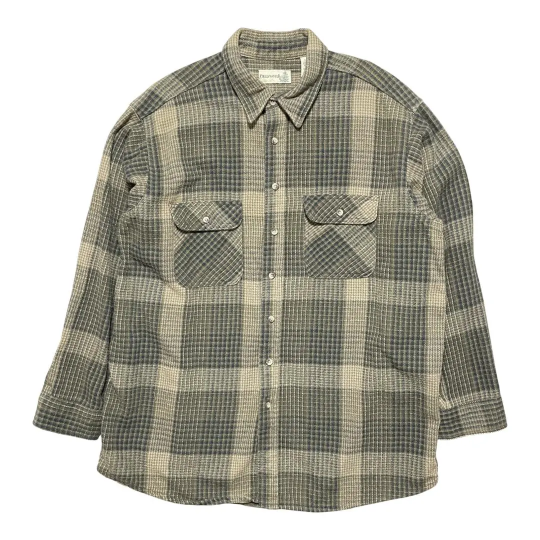 Thumbnail of Used Fieldmaster Heavy Flannel Checkered Flannel Shirt Long Sleeve Shirt