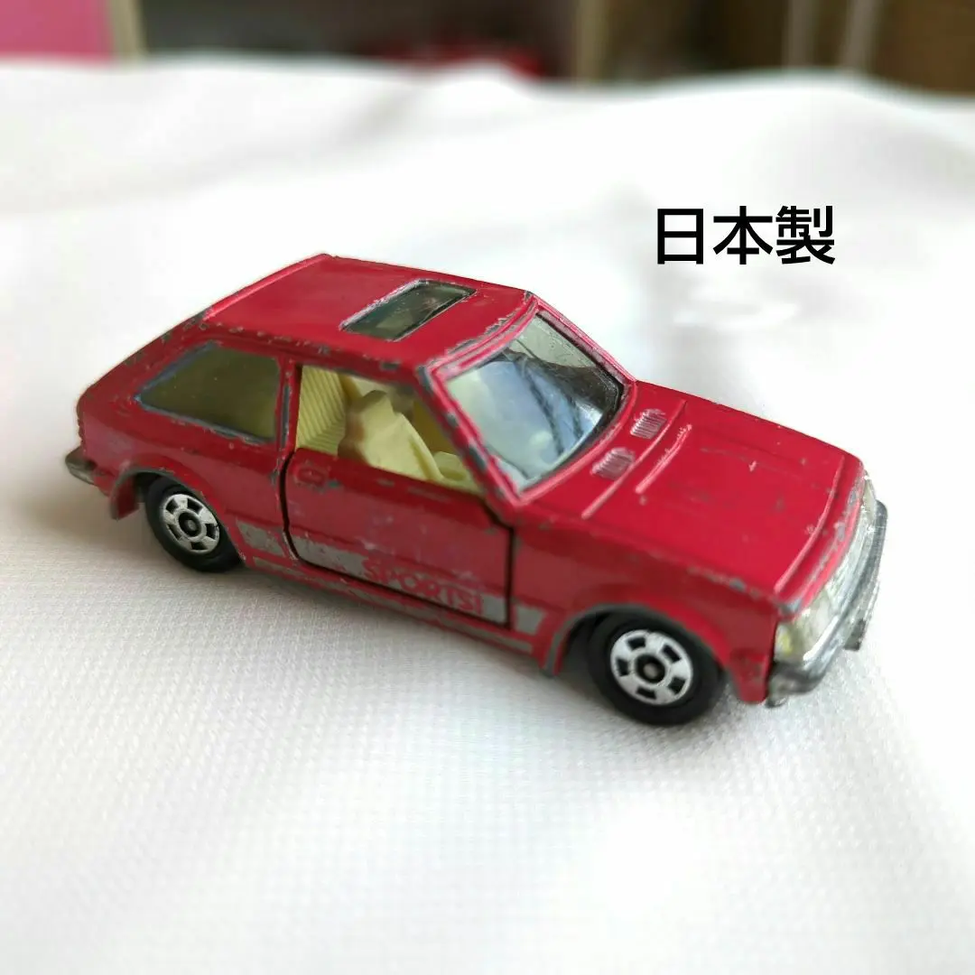 旧バンダイ【モーターハイウェイ マツダ ファミリア電動走行】ブリキ製ミニカー箱付 旧バンダイ【モーターハイウェイ マツダ ファミリア電動走行