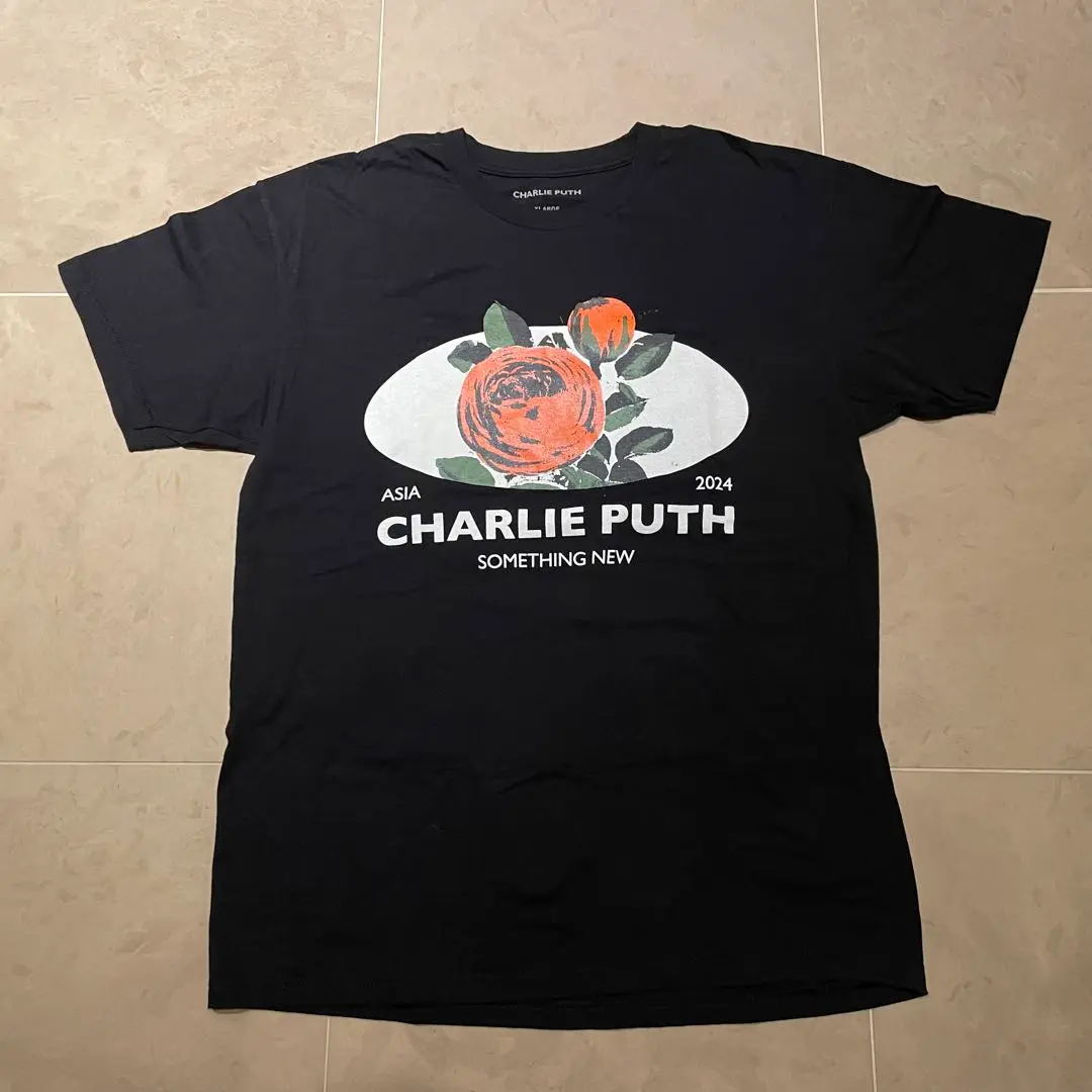 CHARLIE PUTH チャーリー・プース 半袖Tシャツ ブラック(メンズ