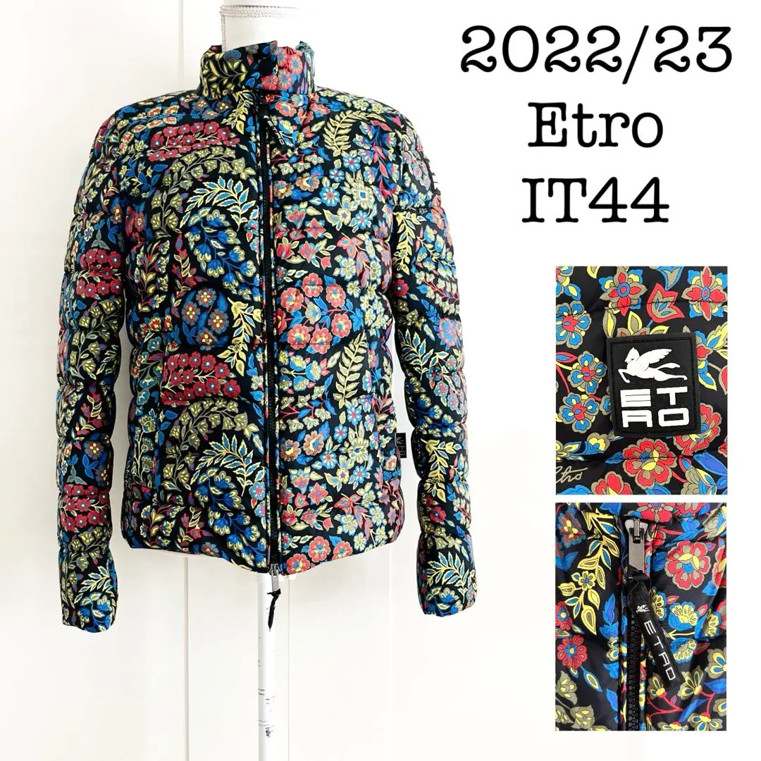 イタリア製 ETRO ダウンジャケット ペイズリー柄 花柄 ネイビー 紺 L 2025年最新】ETRO ダウンジャケット ペイズリーの人気アイテム
