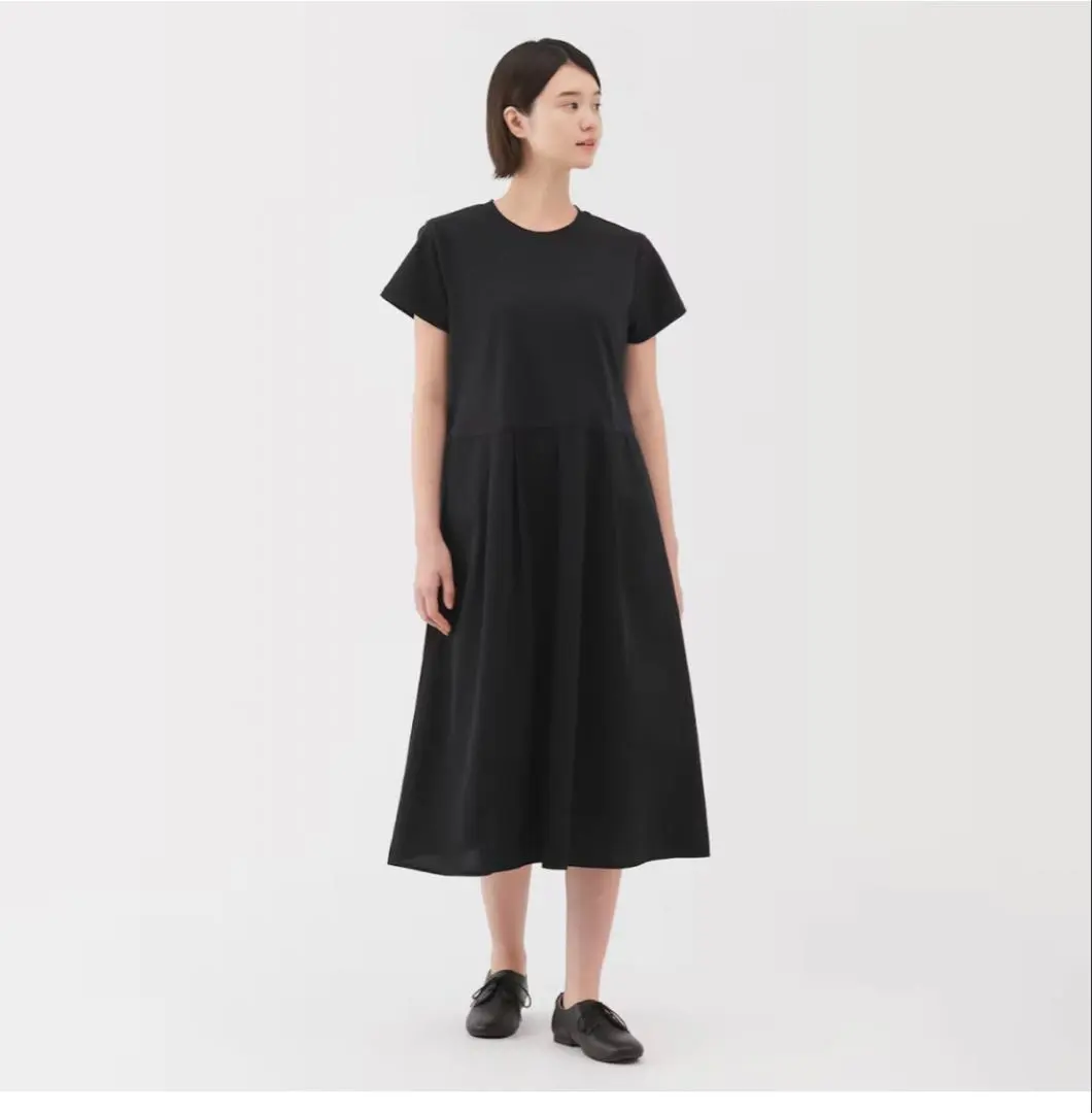 Thumbnail of 【Unused】MUJI Cool Feeling Short Sleeve Dress S Women's Black