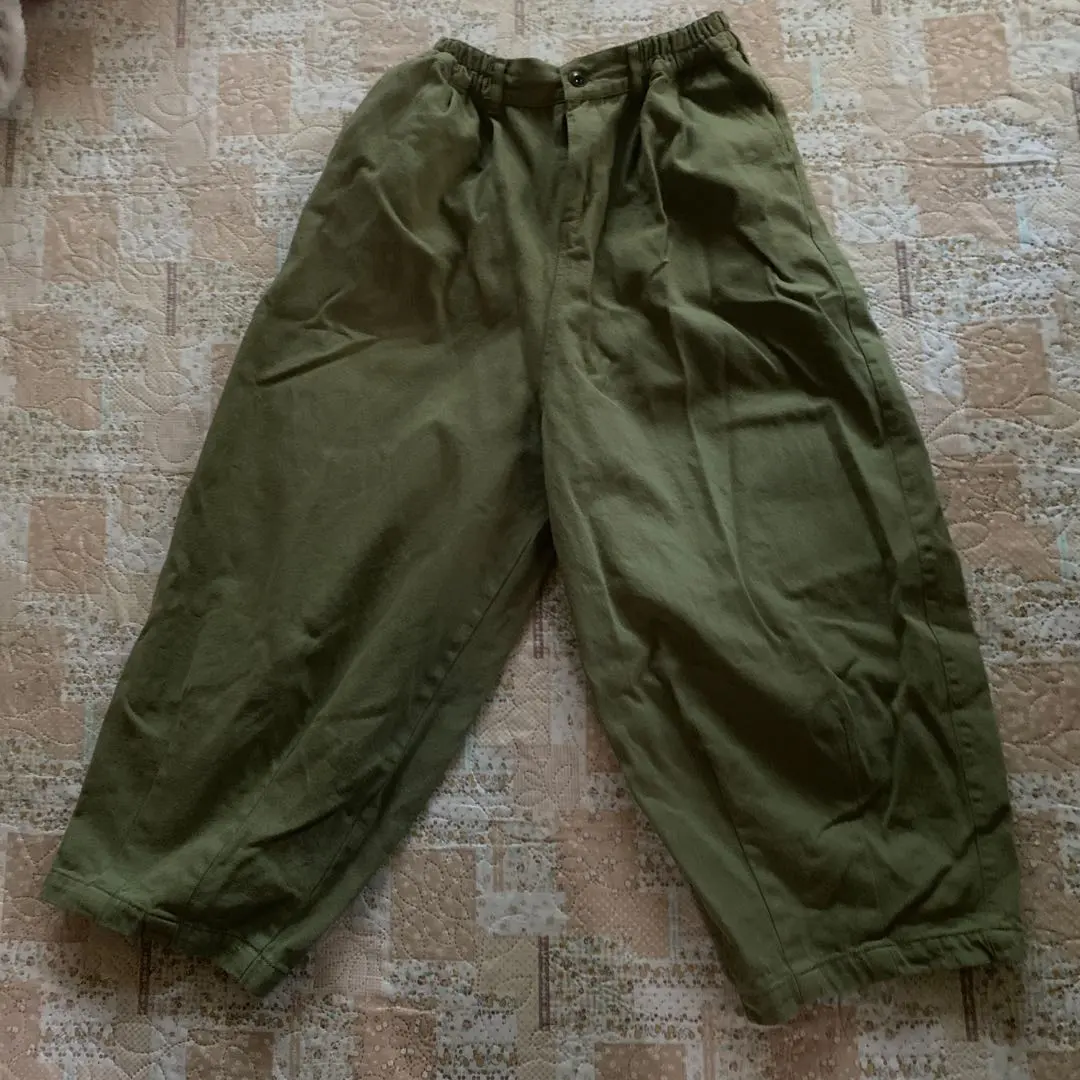 Thumbnail of koti koti Olive Green Casual Wide Pants M-L