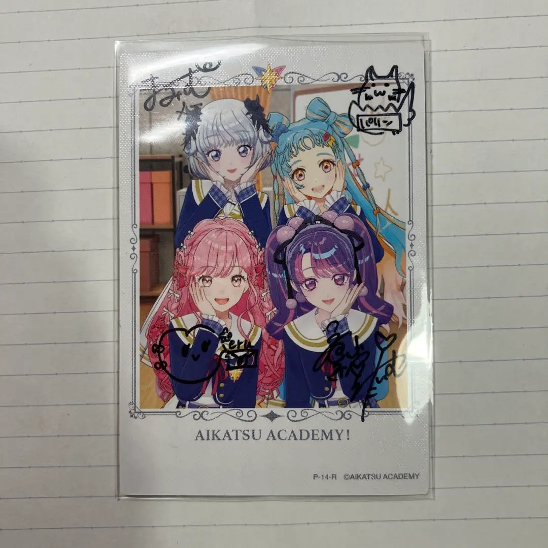 ガルフェス　直筆サイン入り　アイカツアカデミー！ 2025年最新】アイカツアカデミー 直筆サインの人気アイテム