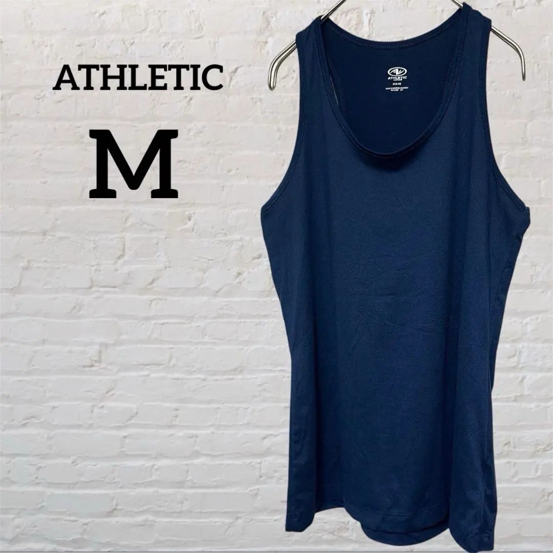 Thumbnail of ☆ATHLETIC 【M】Navy Tank Top Plain Simple Women's