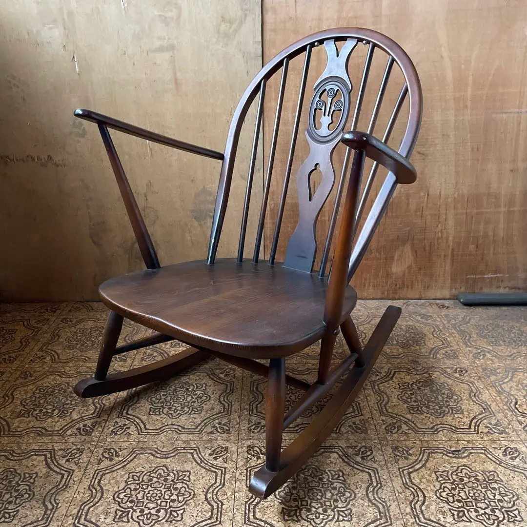 英国製 vintage◾️ERCOL アーコール ロッキングチェア アームチェア アーコール グランドファーザー ロッキングチェア シスルバック