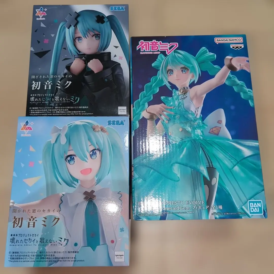 Thumbnail of 【New, Unopened】Hatsune Miku Figure 3-Piece Set