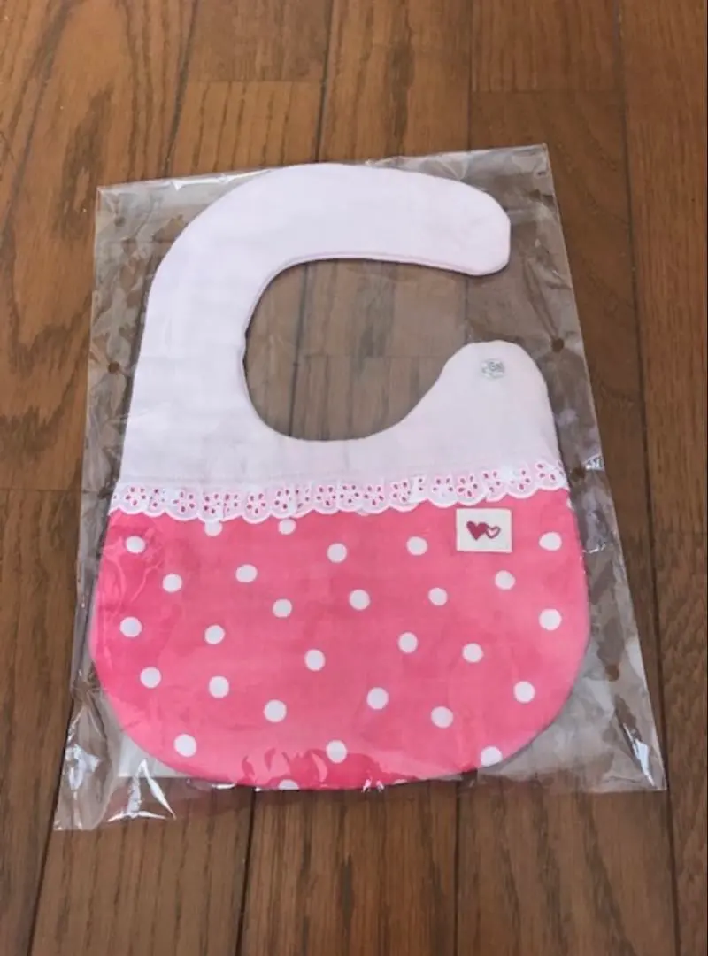 Thumbnail of Cute polka dot and whale patterned bib