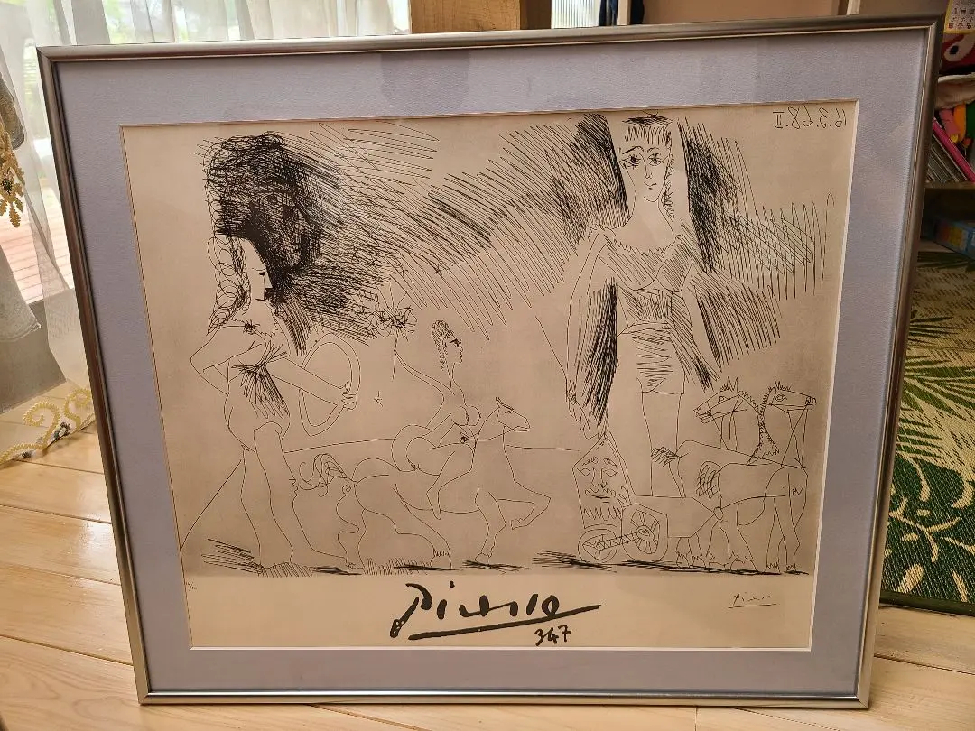 額装品/347series No34/パブロ ピカソ Pablo PICASSO 347シリーズ No.208 17.7.68.Ⅲ - メルカリ